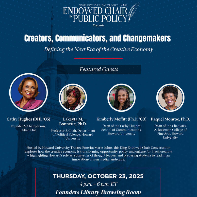 King Endowed Chair Conversation Flyer